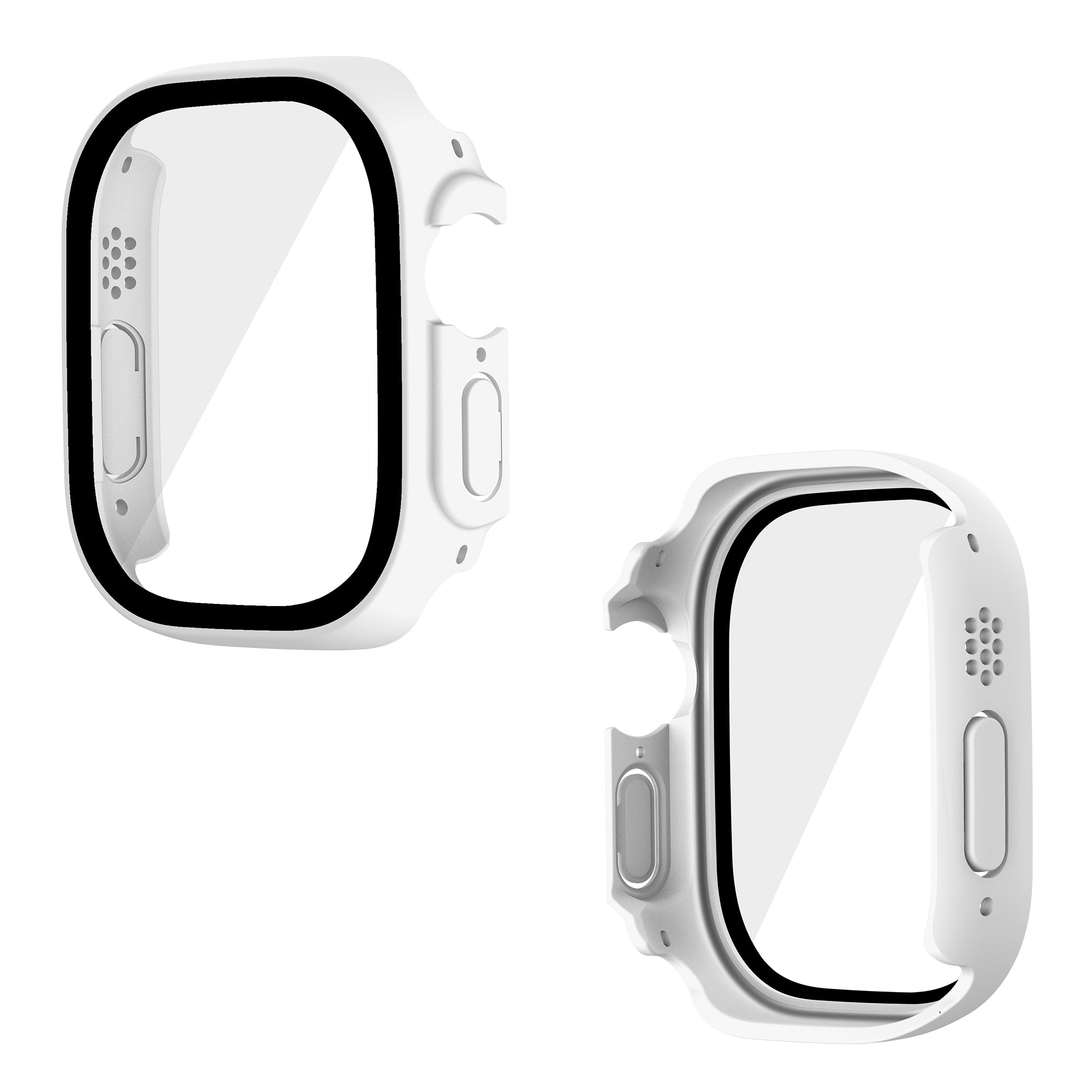 For Apple Watch Ultra 2 49mm Ultra 49mm Hard PC Case with Tempered Glass Screen Protector Waterproof Smart Watch Case For Apple Watch Ultra 2 49mm Ultra 49mm Hard PC Case with Tempered Glass Screen Protector Waterproof Smart Watch Case